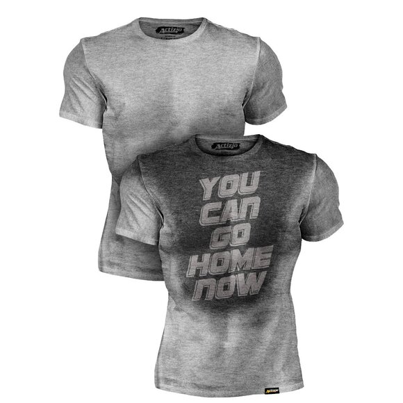 Actizio | Grey | You Can Go Home Now Sweat Activated Shirt | Small - Picture 1 of 3